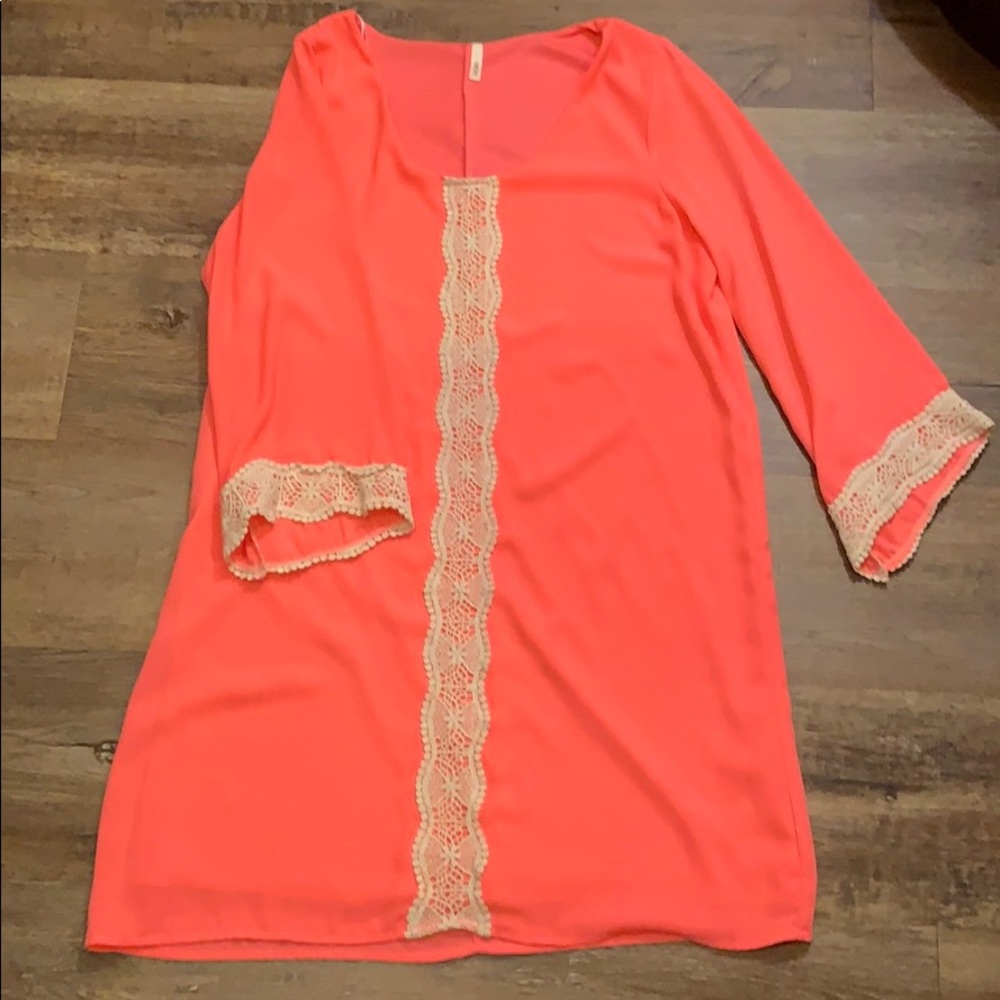 Sage Pink 3/4 Sleeve Dress Size Medium